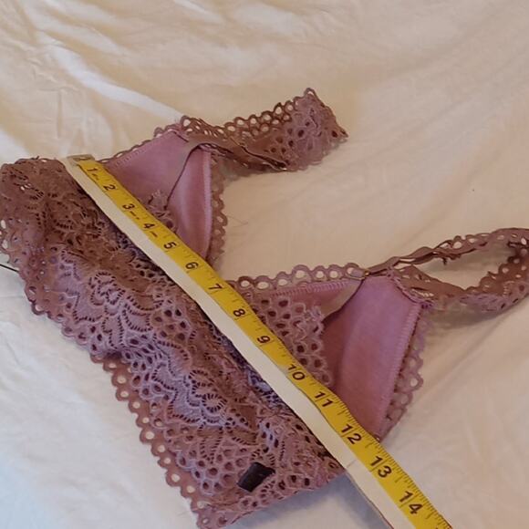 NWT IJAK Women's Small Lace Bralette in Mauve. Sexy, Comfy, Dressy. - Picture 5 of 7